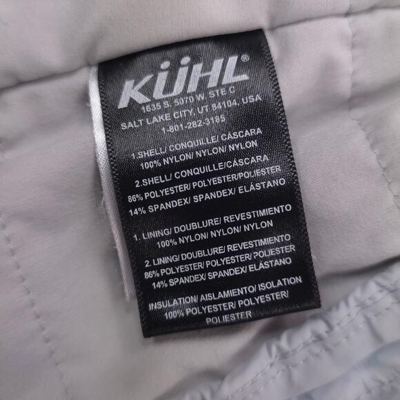 Kuhl Firefly Jacket Light Gray Insulated Full Zip Outdoor Hiking - Picture 10 of 14